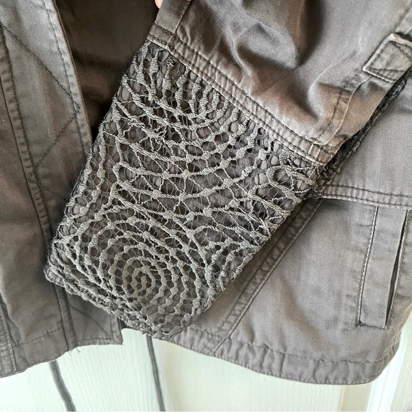 Anthropologie Hei Hei Utility Jacket with Lace Detail Small - Picture 6 of 8
